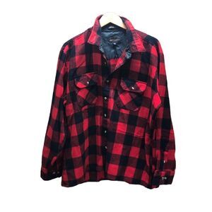 Woodland 2X Big Red and Black Plaid Heavy Flannel
